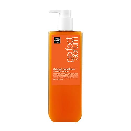 Mise En Scene Perfect Serum - Acondicionador original para cabello dañado, cuidado de nutrientes con aceite de argán, que contiene aceite de semilla