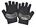 Silipos Gel Cushioned Yoga and Pilates Gloves, Silipos Gel Padded, No-Slip Grip, Cotton Blend, Black, 1 Pair