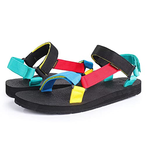 CIOR Men's Sport Sandals Hiking Sandals with Arch Support Yoga Mat Insole Outdoor Light Weight Water Shoes