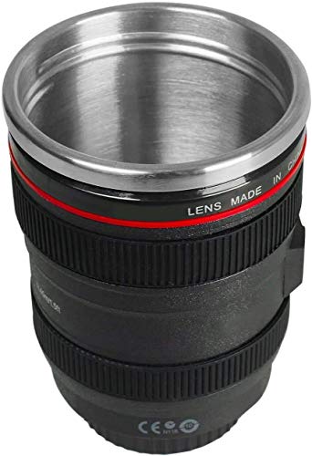 Image of DeoDap Multicolour Rakhi with Camera Lens Coffee Mug Flask, Pooja Coin, Greeting Card & Ritual Essentials - Complete Raksha Bandhan Gift Set