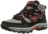 KangaROOS Sentry Mid 1286A Unisex-Kinder Trekking- & Wanderschuhe, Schwarz (black/dk grey/flame red 525), EU 31