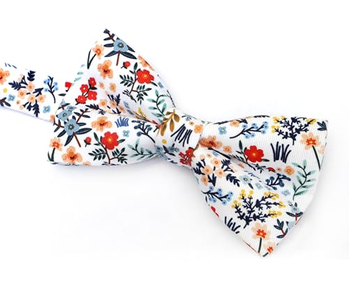Image of Colorful Fun Pattern Pre-Tied Bow Tie Mens Floral Space Adjustable Bowtie