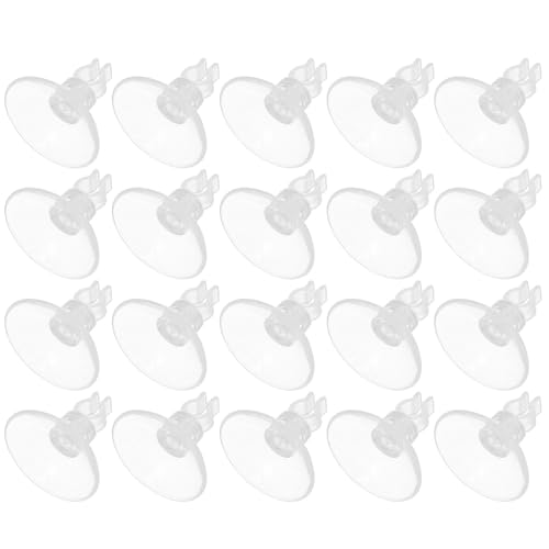 NUOBESTY 20pcs Clear Cup Light Clips for Hanging Holiday String Lights Reusable Mini Holders for No Tools Needed Installation