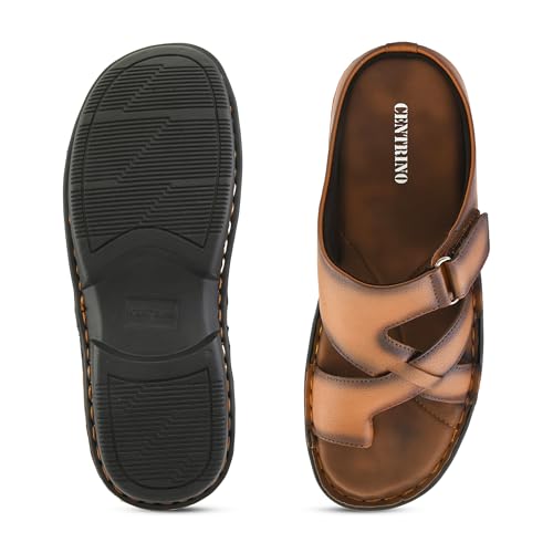Image of Centrino Sandal for Men | Grip Insole for Stability | slippers for /sliders for men | mens sandals casual | sandals /slides for men |Modern Look with Straps | Comfortable Footwear (9264)