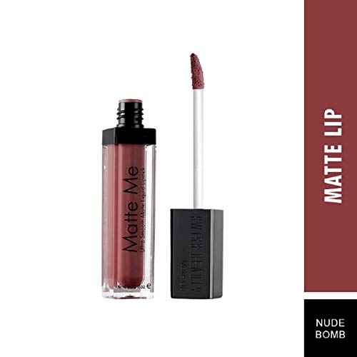 Image of Swiss Beauty Ultra Smooth Matte Liquid Lipstick, Nude Bomb, 6ml - Smooth Lip Color, Weightless Finish, Silky Matte Finish, Iconic Lip, Matte Finish, Matte Lipstick, Liquid Lipstick