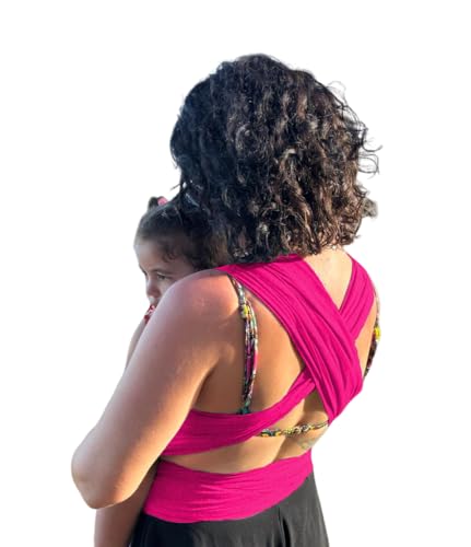 Wrap Sling 100% Algodão Carregador de Bebê Cor: Rosa Magenta