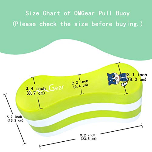 image for OMGear Swim Pull Buoy Kids Lap Swimming Gear Pool Training Kit High De