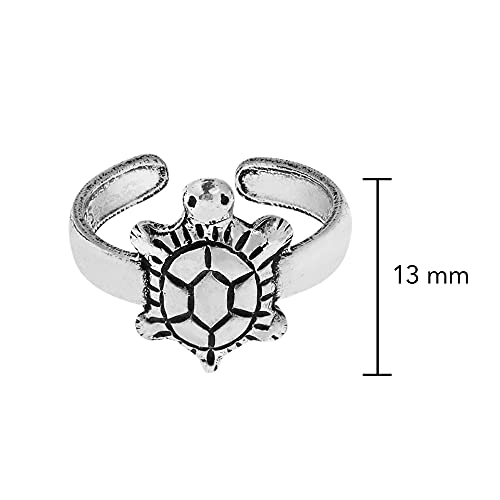 Aeravida Adjustable Sea Turtle Ocean Inspired Toe Or Pinky Ring | Nautical Fashion | Trendy Adorable Toe Pinky Ring #TOP4