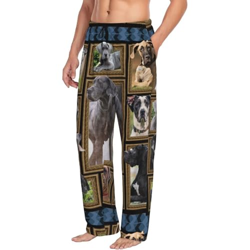 Great Pyrenees Dog Men'S Pajama Bottoms Lounge Sleepwear Loose Soft Comfort Pajama Pants With Pockets2
