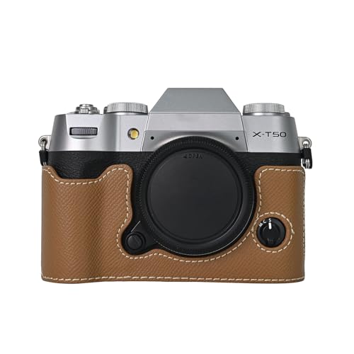 Funda para cámara Fujifilm X-T50 de cuero PU miniatura 1