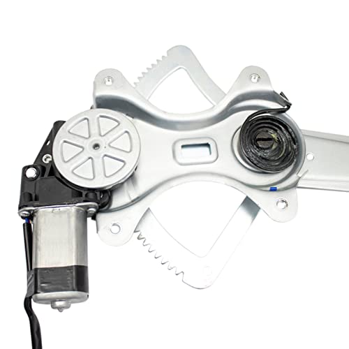 Image of TRQ Front Driver Side Power Window Motor and Regulator Assembly Power Without Express Up & Down Compatible with 03-09 Toyota 4Runner 07-14 FJ Cruiser 03-09 Lexus GX470
