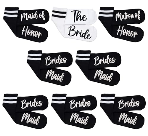 Image of Funky Junque Bride Crew Socks, Bachelorette Wedding Party Gift