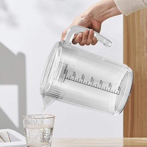 Pichet à thé transparent de 2500 ml avec couvercle passoire pour réfrigérateur - 5