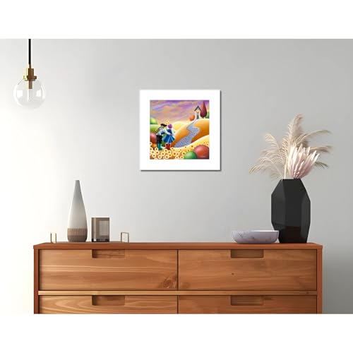 Artko Love Themed Framed Wall Art, 'Picked for You' by Claire Baxter, Contemporary Vibrant Artwork, Ready to Hang Home Décor - Image 2