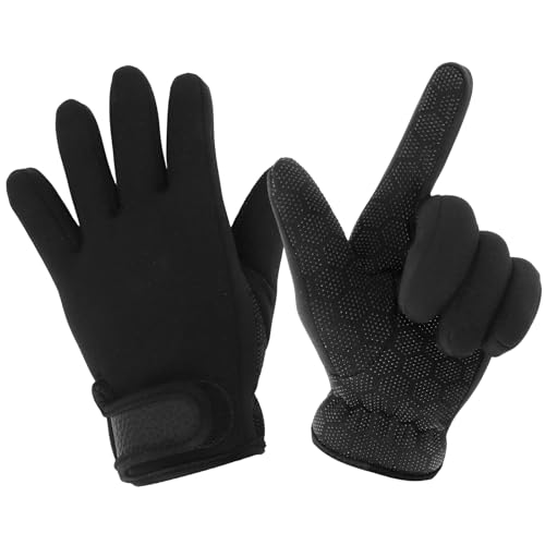 Wsetyy 1.5mm Wetsuit Glove Swimming Neoprene Diving Gloves Adult Wear-resistant Thermal Diver Gloves for Cold Water Keep Palm Warm (XL)