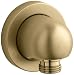 Kohler K-976-BGD Stillness Wall-Mount Supply Elbow, Vibrant Moderne Brushed Gold