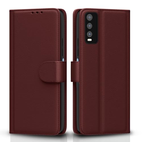 Pikkme Vivo Y12s / Y20 / Y20i / Y20G Flip Case Leather Finish | I...