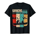 Photo Gallery kayak con il cane - retro vintage canoa kayak all aperto maglietta Photo Gallery kayak con il cane - retro vintage canoa kayak all aperto maglietta