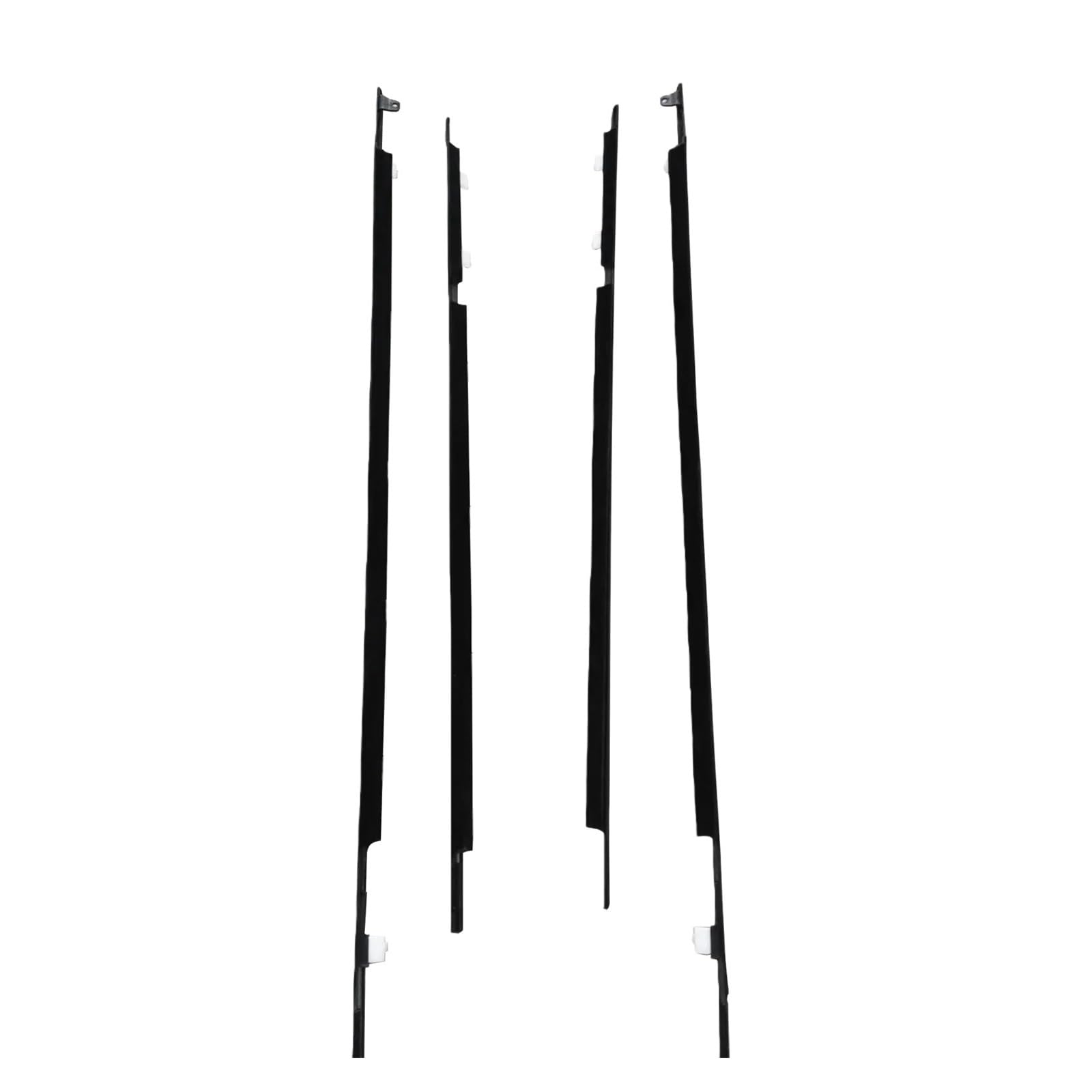Watjcse Black Color Compatible With Toyota Land Cruiser Lc80 Fzj80 Lx450 1990-1998 Repair Car Side Window Weather Strip Rubber