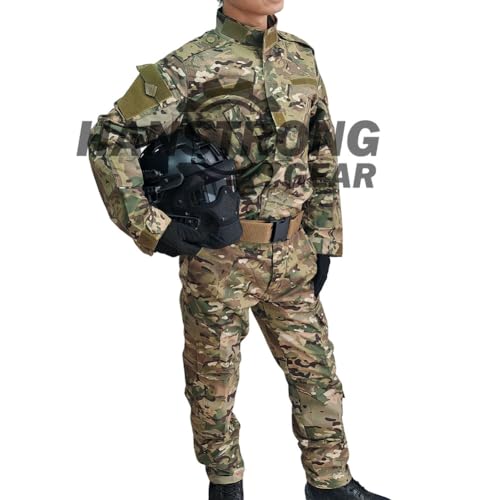 HANSTRONG GEAR Men's Military Tactical Suit with Shirt and Pants with Belt