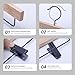 Nature Smile Deluxe Wooden Pants Hangers,Solid Rubber Wood Jeans Skirt Hanger with Black Adjustable Clips and Rotatable Hook Pack of 10(Natural Varnished)