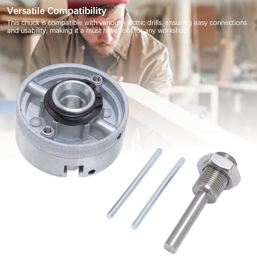 Conjunto de Mini Mandril de Torno, Estrutura Robusta e Estável Design de 3 Mandíbulas Aplicação Em M