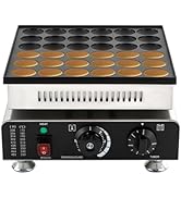 HAPPCUCOE 900W Pancake Maker,Commercial 36-hole Pancake Machine,Stainless Steel Electric Waffle M...