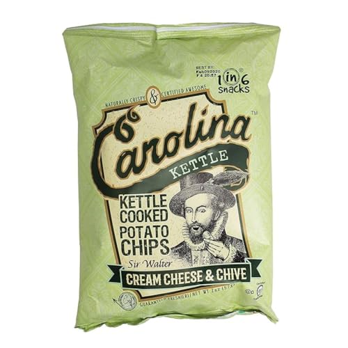 Carolina Kettle Chips Cream Cheese & Chives 20x2oz