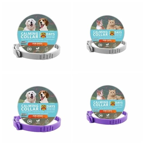 Collar cómodo para mascotas ajustable morado resistente al agua de 38 cm 6