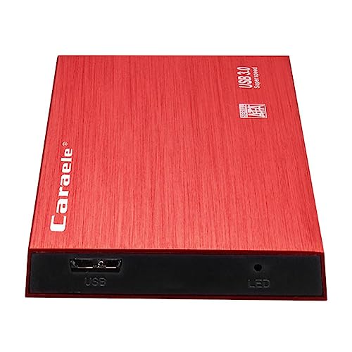 Image of Red Ultra Slim 2.5in USB3.0 Hard Drive HDD Capacity Disk for PC Laptop 500GB