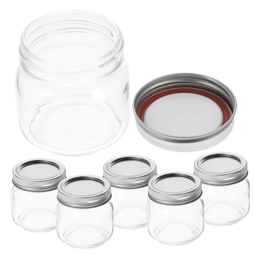 ULTECHNOVO Mini Tarros De Vidrio Transparente 250ml Con Tapa Hermética Ideales Para Alimentos y Dulces