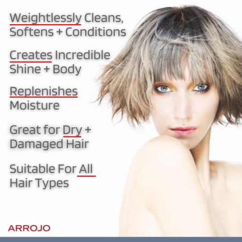 Arrojo Renew Cowash Cleansing Conditioner (8.0 Oz) – Co Wash Hair Conditioner For Luster, Shine & Softness – Deep Conditioner For Dry Damaged Hair – Vegan, Sulfate Free Conditioner For All Hair Types #TOP5