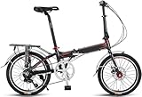 Faltrad Citybike Klapprad Leichtmetallrad Klapprad kleines Faltrad Unisex Geschwindigkeit Variable 7...