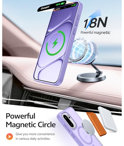 Image of FNTCASE for Oneplus 15R Case: Magnetic Matte Translucent Frosted Slim Shockproof Cell Phone Cover | Durable Screen Protector | Military Grade Protection Drop Proof Protective Cases, 6.83 inches