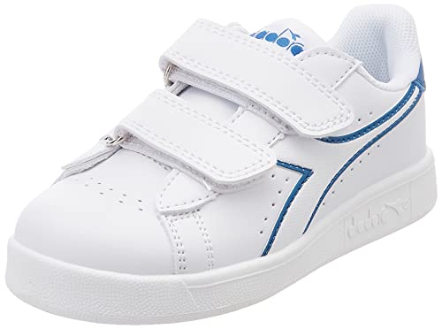 Diadora Game P Ps, Scarpe da ginnastica Unisex - Bambini e ragazzi, White Blue Vallarta, 28 EU