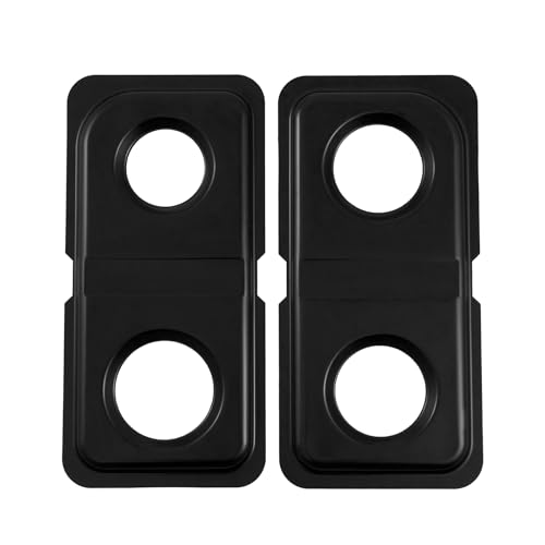 Comparison: Best Pans For Gas Cooktop 10 Atgestore WB34K10010 Left WB34K10009 Right Drip Pans Replacement for GE Gas Range Parts 16.7x8 IN Stainless Steel Double Drip Pans for GE Hotpoint Stove Parts Cooktop Burner Drip Pans Black 2 Pcs