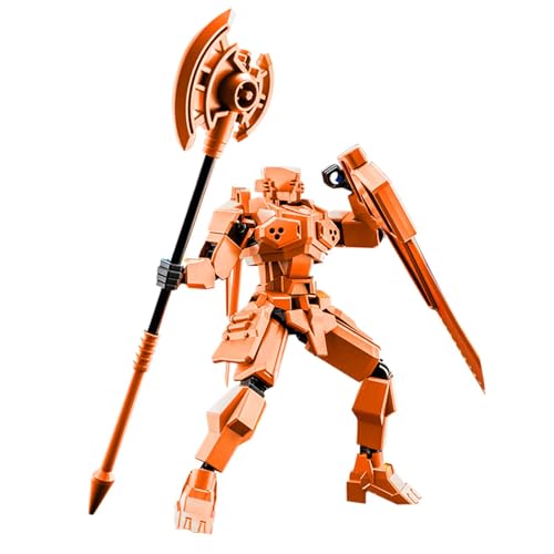 Generisch LJF6 Roboter-Actionfigur Biegsam Orange