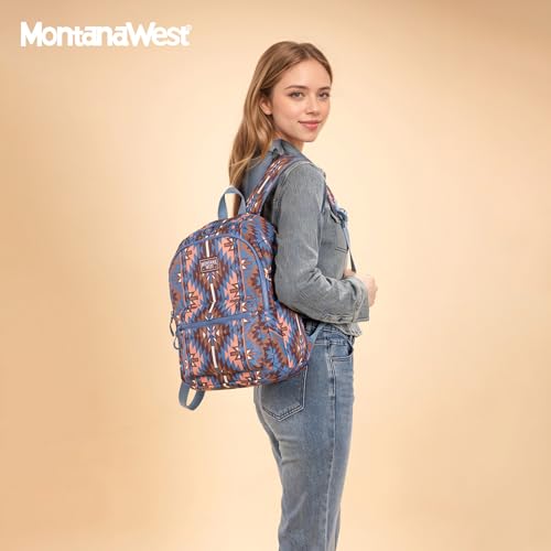 Image of Montana West Backpack Purse for Women Western Aztec Backpack Purse Lightweight Casual Daypack for Travel