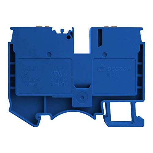 Preisvergleich Produktbild Reihenklemme 10mm2 Durchgangsklemme Blau Durchgangsreihenklemme Installationsklemme UL