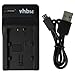 Produktbild vhbw USB Ladegerät kompatibel mit Samsung HMX-H304, HMX-H305, HMX-H320, HMX-H320BP Kamera Camcorder/Akku - Ladeschale, Ladeanzeige, 4,2 V