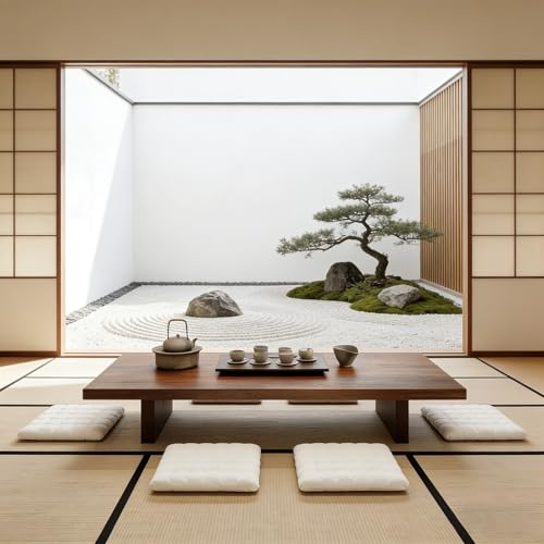 BQZKTVED Mesa de centrodetatami,Estar,Comedor,Dormitorio,BalcóN,Cocina Mesa de Tatami para Sala de Estar,Mesa Baja De Tatami PequeñA,(1.9-47.2x23.6x15.7in)
