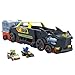 Produktbild Hot Wheels Spielzeugauto und Track, RacerVerse Bat-Truck Rennstrecke Fahrzeug verwandelt Sich in eine 3-spurige Rennstrecke mit 1 Die-Cast-Batman- und 1 Joker-RacerVerse-Auto, HXN21