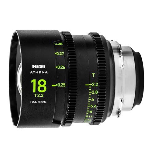 Image of NiSi - Athena Prime 18mm T2.2 Full Frame Cinema Lens, Compatible with ARRI PL Mount Cameras, Wide Angle Lens Full Frame, Quality Build, Great Low-Light Performance and Image Quality Camera Accessories