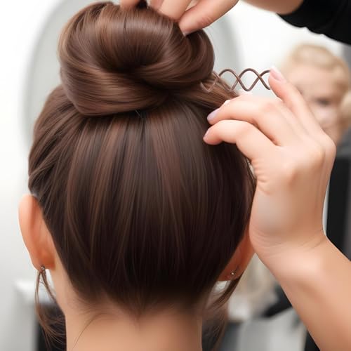 Molain 20 Stück Spirale Haarspange, Spiral Haarnadeln Haar Clip Haar Accessoires Rotierende Diy Haarnadeln Haarspangen für Haarstyling Geeignet Für Verschiedene Frisuren
