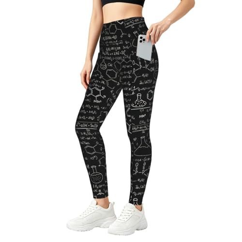 Pantalones de yoga que no se bajan con cintura alta y bolsillos