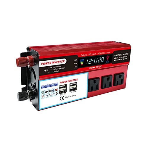 yeacher Inversor de energia solar inversor de onda senoidal pura de alta eficiência para casa carro