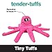 Snuggle Puppy Tender-Tuffs Small Dog Toys - Pink Plush Octopus Dog Toy for Small Breeds with Puncture Resistant Squeaker