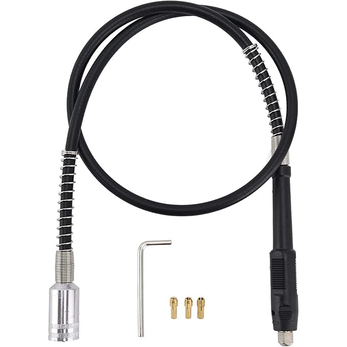 42" Flexible Shaft Kit with 3 Sizes of Chucks (1.5mm, 2.3mm, 3.2mm) for Bench Grinders & Drilling Machines-image-38