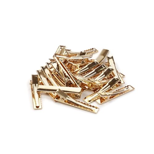 Image of NEOBABY Plain Alligator Metal Hair Clips | Crocodile Clips Styling Sectioning Hair Duck Teeth Hair pins | Curl Clips Barrettes | Craft DIY Accessories for Girls and Women's