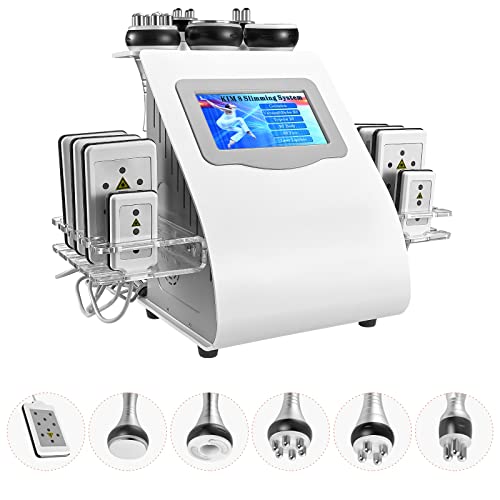 Mevip Máquina de Belleza 6 en 1, 40K Cavitación Máquina Radiofrecuencia, Máquina de Belleza Multifuncional, Antienvejecimiento y Modelado Corporal, Apto para Salones Familiares y de Belleza Cover